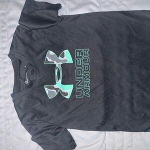 Under Armour Black Tee with Camouflage Logo